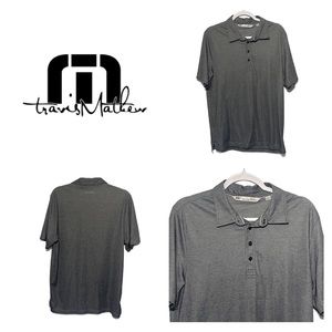 Travis Mathew Golf Polo M Dark Gray | Moisture-Wick | Athletic